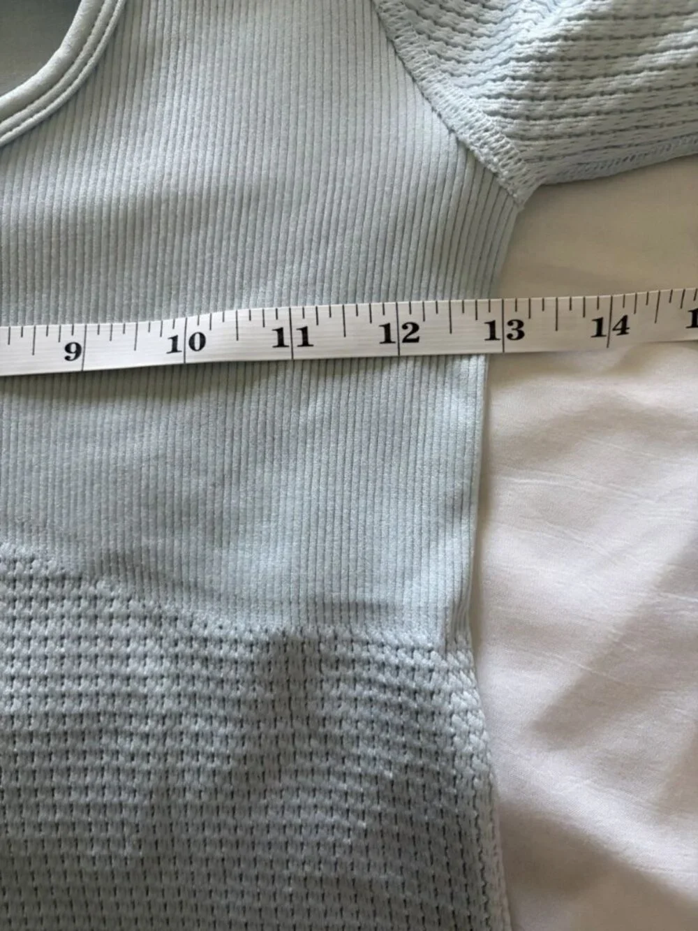 Free People Long Sleeve Bali Out Artic Snow Crop Top Size XS/S New